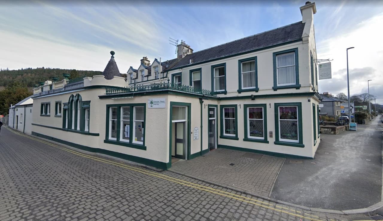 Green Tree Hotel Peebles exterior view on Eastgate