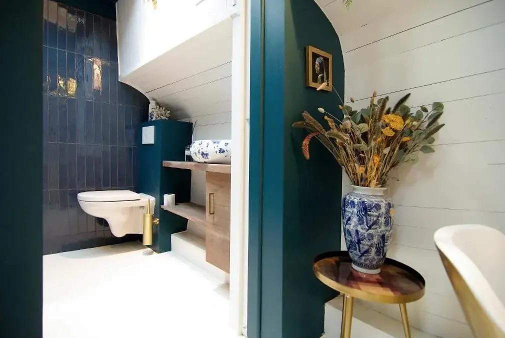 Room with private terrace at Najade Eco Houseboat Amsterdam