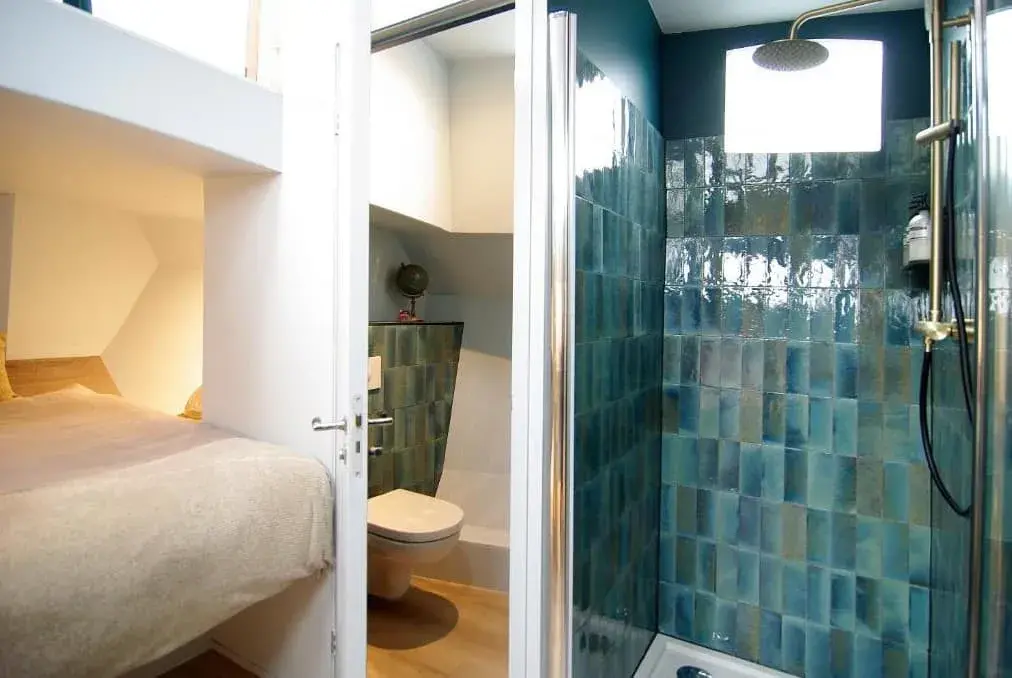 Houthavens waterfront view from Najade Eco Houseboat